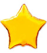 Шарик 18" звезда металлик Gold, 1204-0097