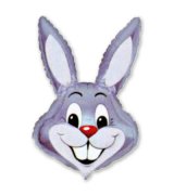 1207-0407 Шар фигура Кролик серый