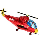 Мини-фигура Вертолет красный 14''/36 см
