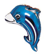 Мини-фигура Дельфин синий 14''/36 см