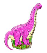 Мини-фигура Динозавр розовый 14''/36 см