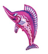 Мини-фигура Рыба-меч розовая 14''/36 см