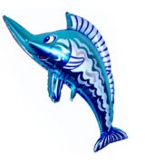 Мини-фигура Рыба-меч синяя 14''/36 см