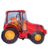 Шар фигура Трактор красный, 1207-1133