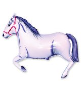 Шар фигура Лошадь белая, 1207-0473