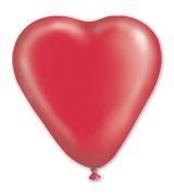 Шар Сердце 16"/40см кристалл Красное, 1105-0146