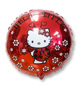 Шар 18" Hello Kitty божья коровка, 1202-2040
